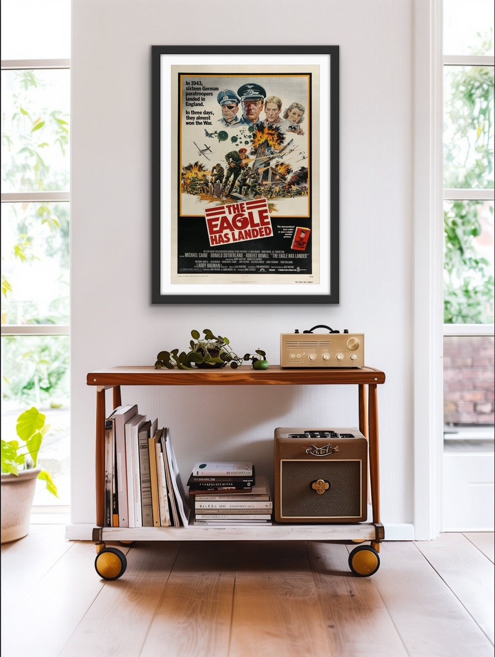 An original movie poster for the film The Eagle Has Landed