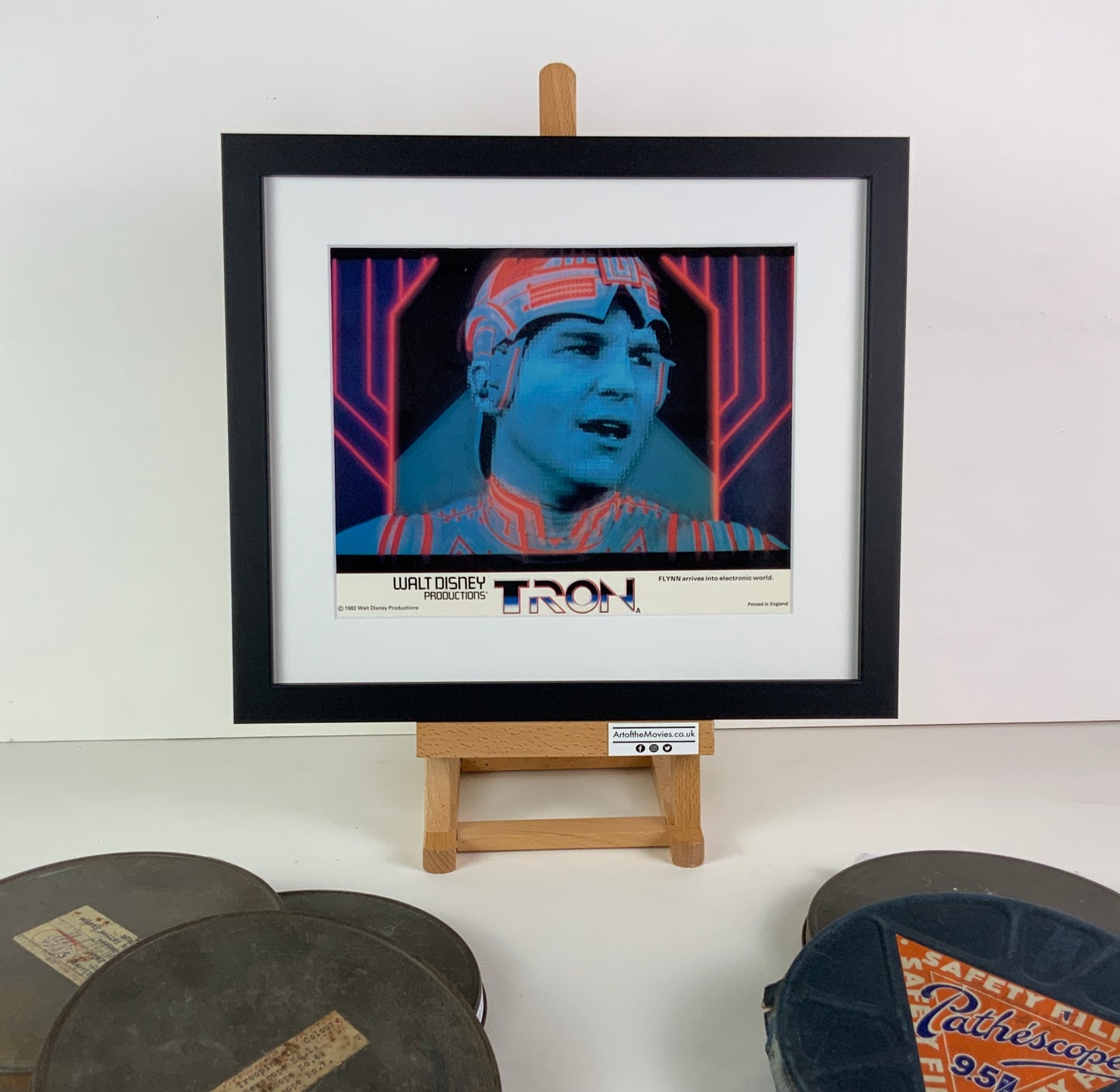 An original 8x10 lobby card for the Disney film TRON