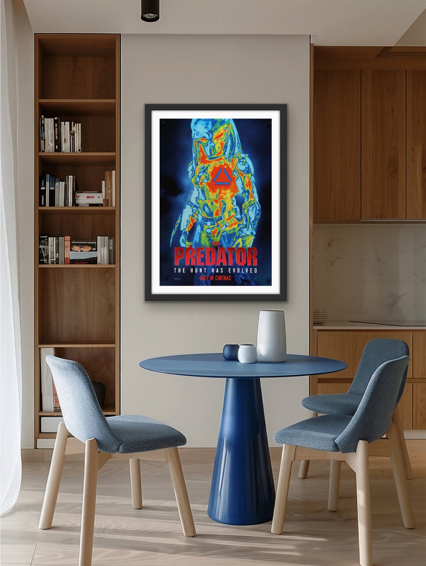 An original movie poster for the 2018 film Predator