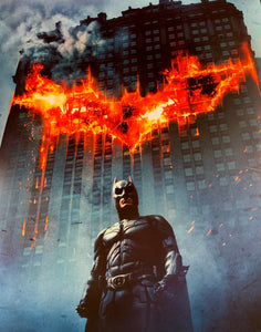 An original movie poster for the Batman film The Dark Knight