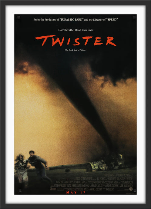 An original movie poster for the film Twister