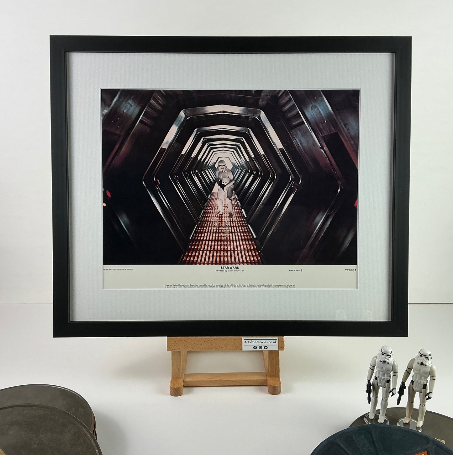 An original 11x14 lobby card for the George Lucas film Star Wars