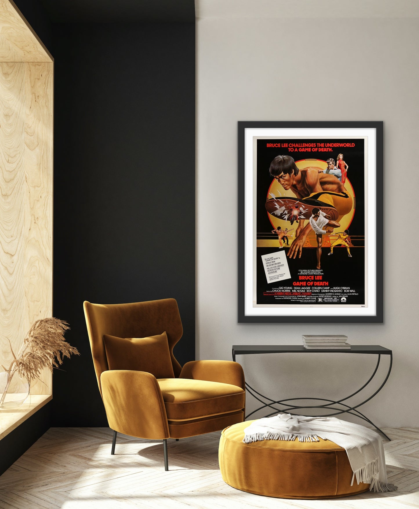An original movie poster for the Bruce Lee film Game of Death