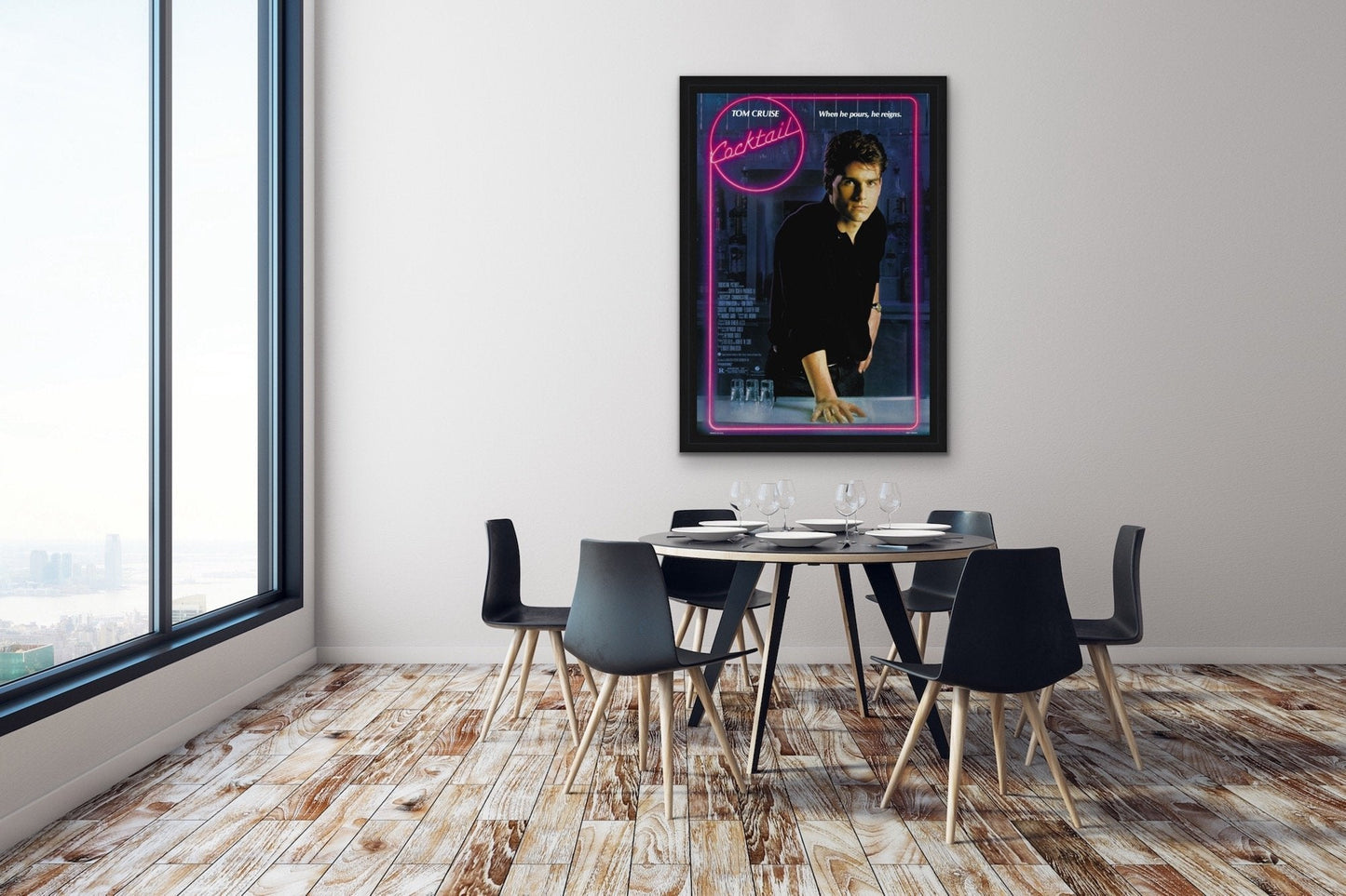 An original movie poster for the film Cocktail