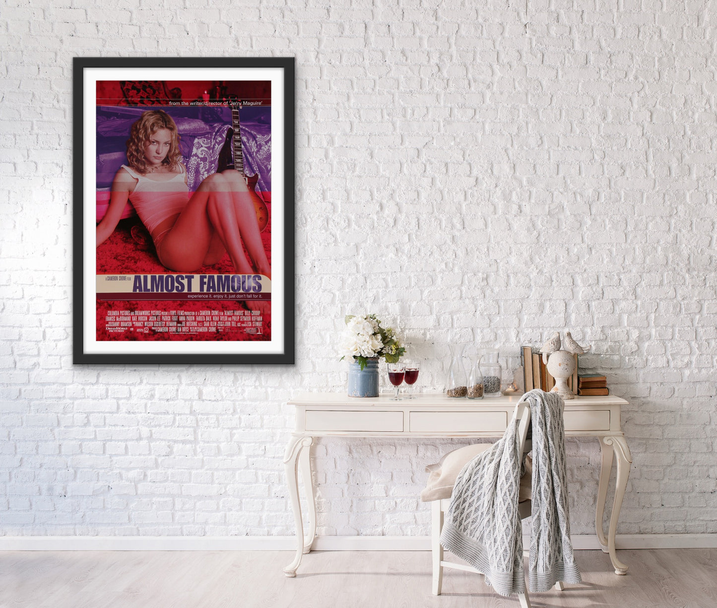 An original movie poster for the film Almost Famous