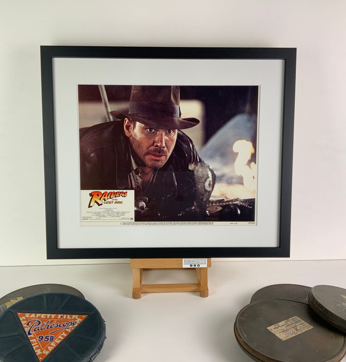 An original 11x14 lobby card for the film Raiders of the Lost Ark