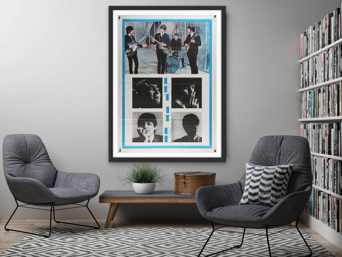 An original Italian movie poster for The Beatles film Let It Be