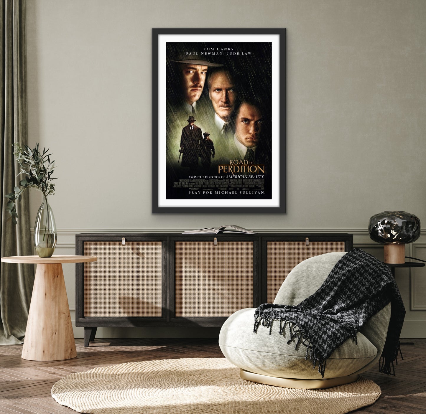An original movie poster for the film Road To Perdition