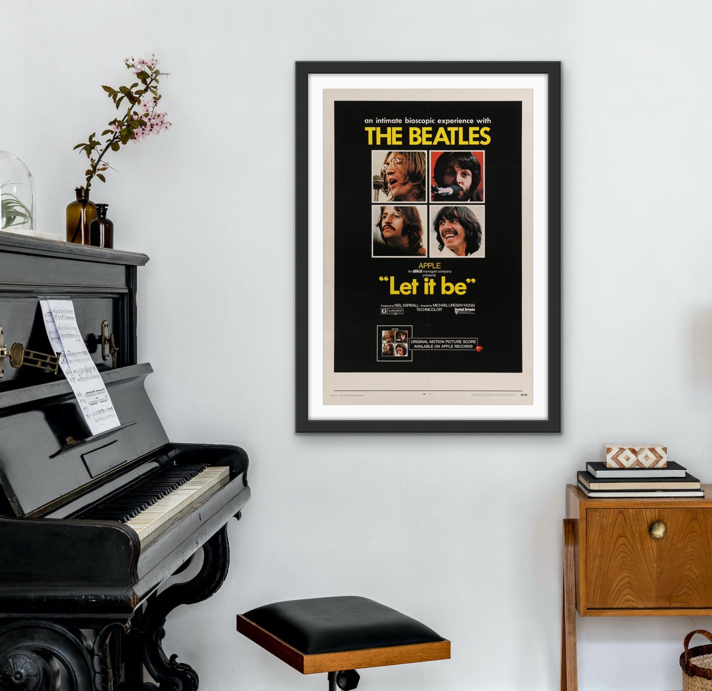 An original one sheet movie poster for The Beatles film Let It Be