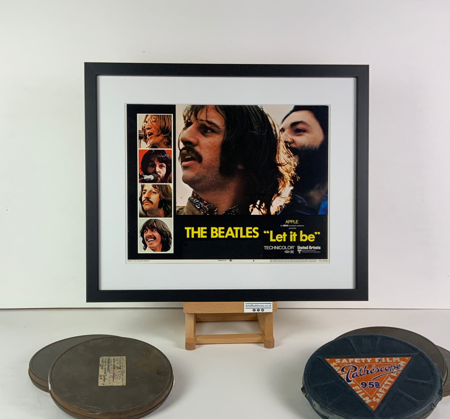 An original 11x14 lobby card for the Beatles film Let It Be