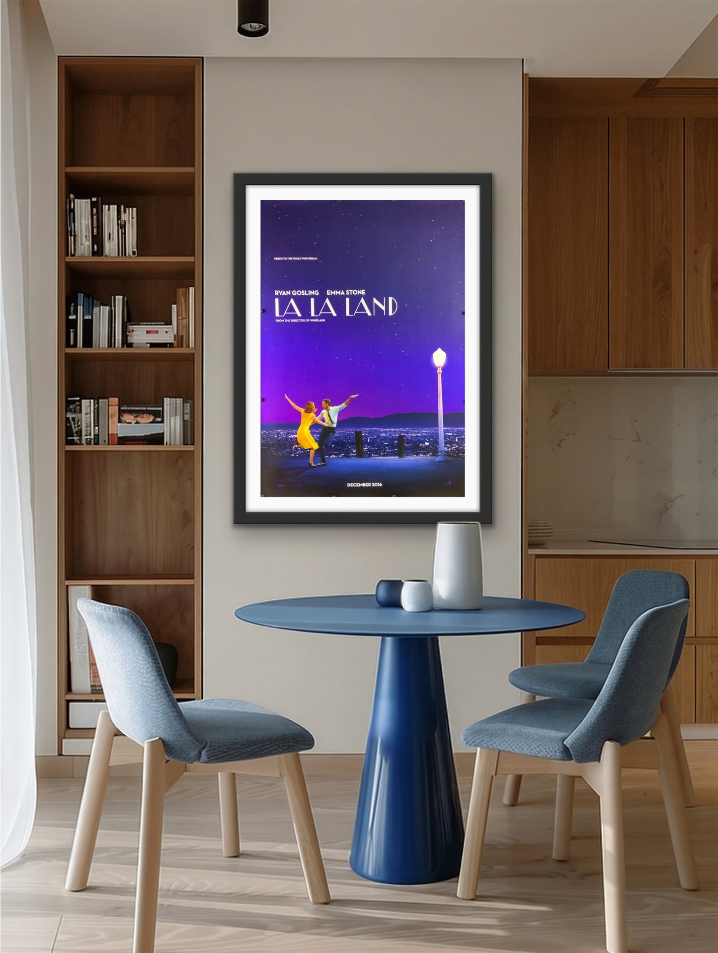 An original movie poster for the film La La Land