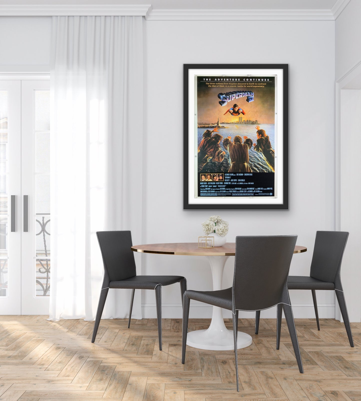 An original one sheet movie poster for the 1981 film Superman 2 / II