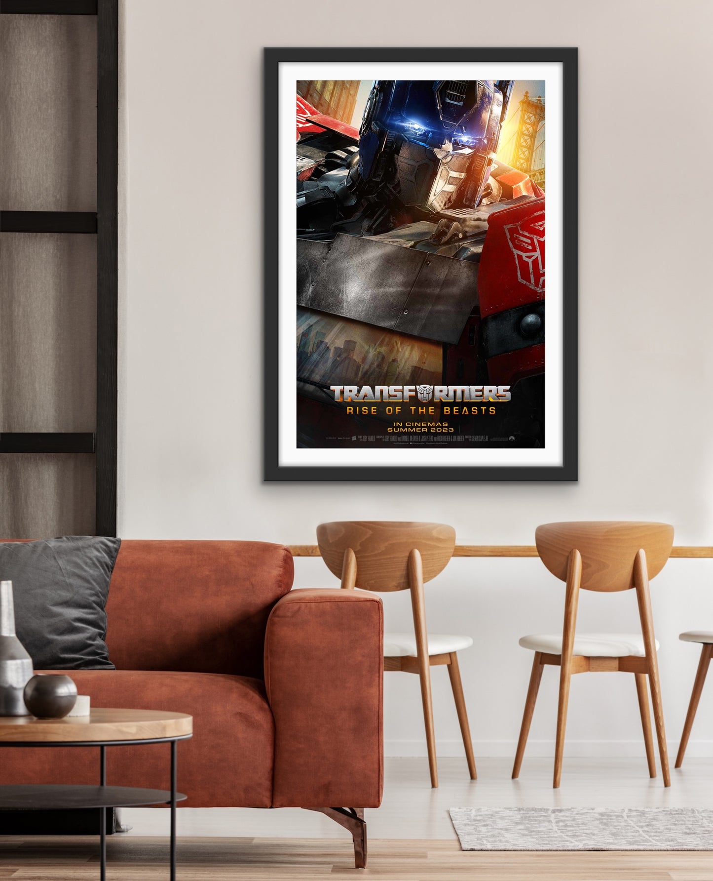 An original movie poster for the film Transfers Rise of the Beasts
