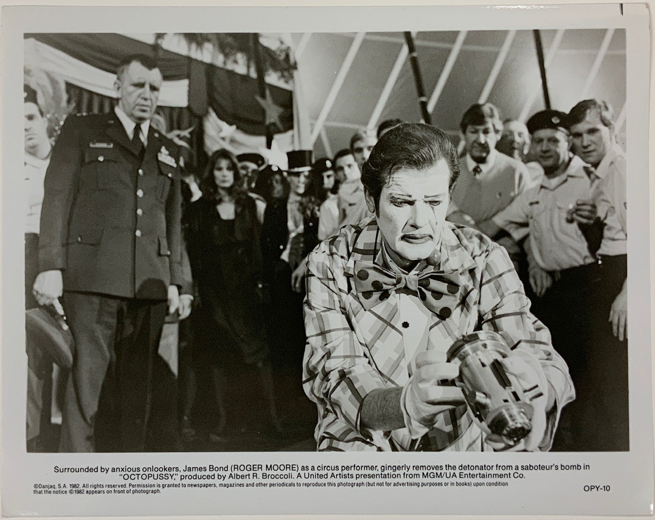 An original 8x10 movie still for the James Bond film Octopussy
