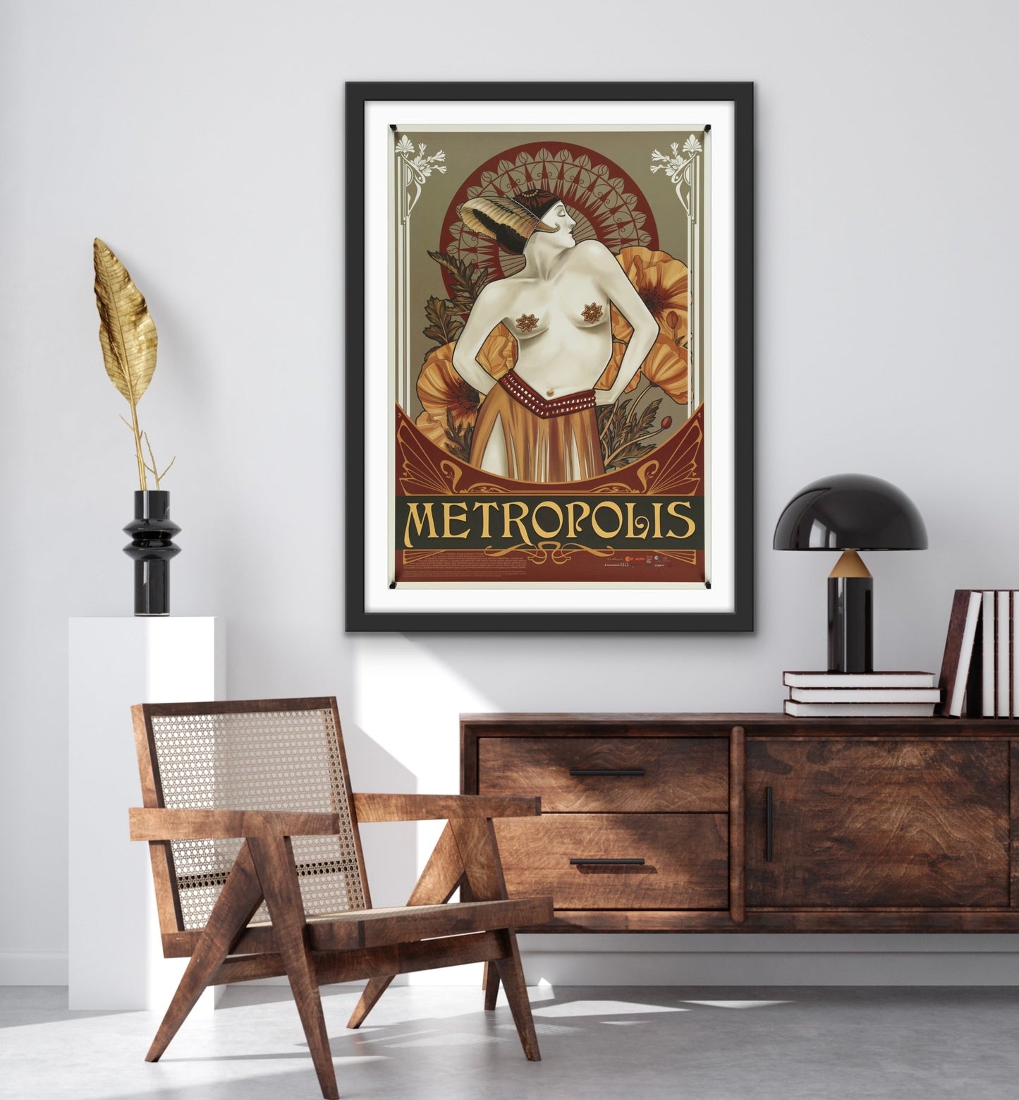 An original Swedish movie poster for the film Metropolis