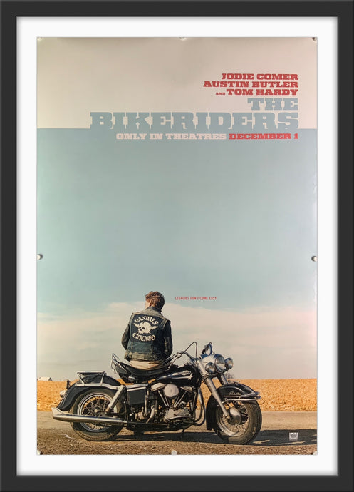 An original movie poster for the film The Bikeriders