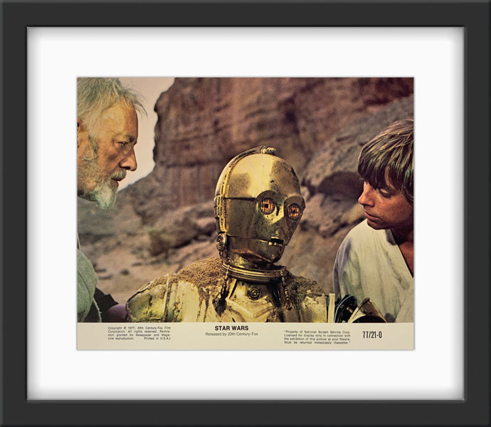 An original 8x10 lobby card for the George Lucas film Star Wars / A New Hope / Episode 4 / IV