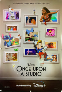 An original movie poster for the Disney+ film Once Upon A Studio