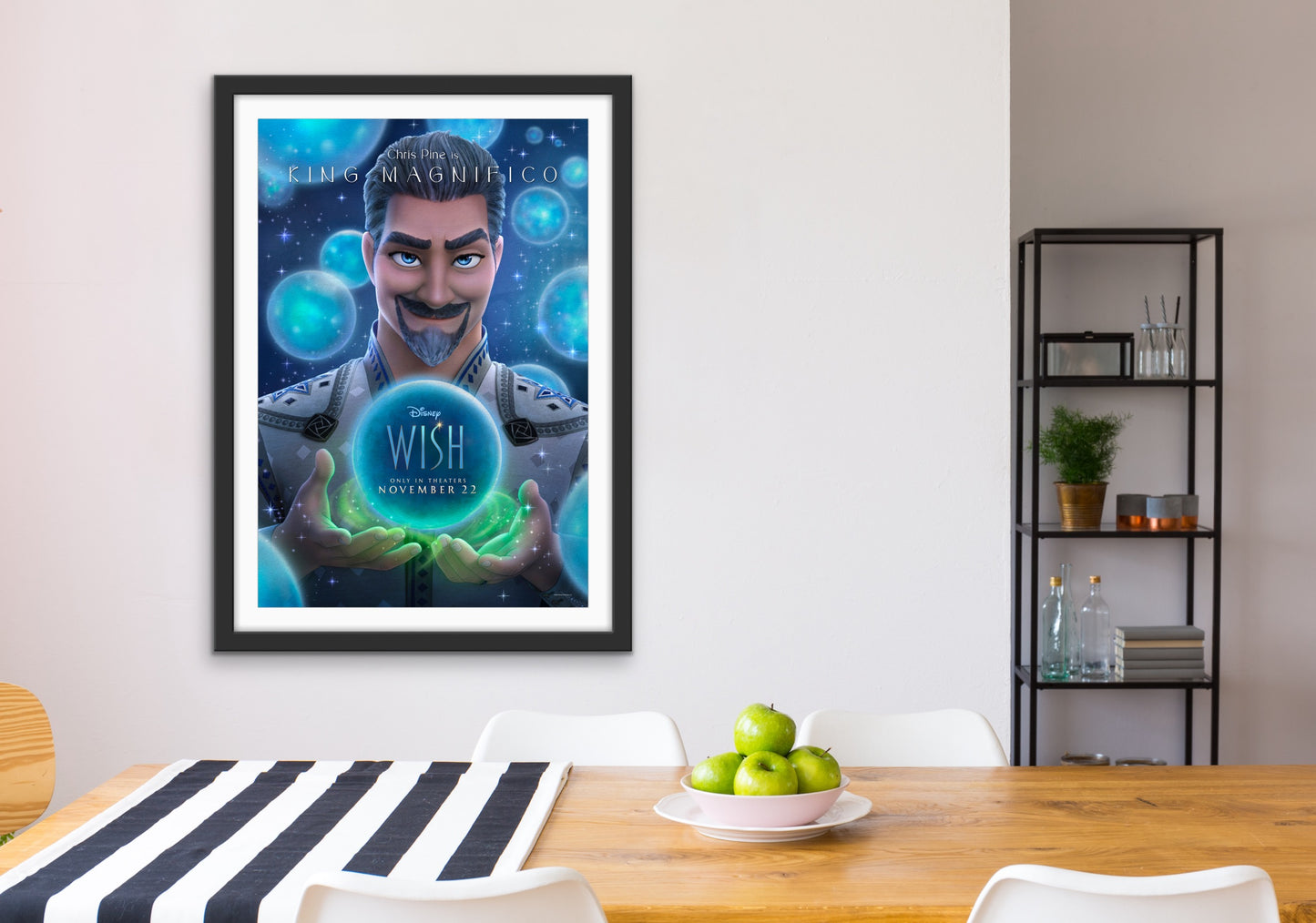 An original movie poster for the Disney film Wish