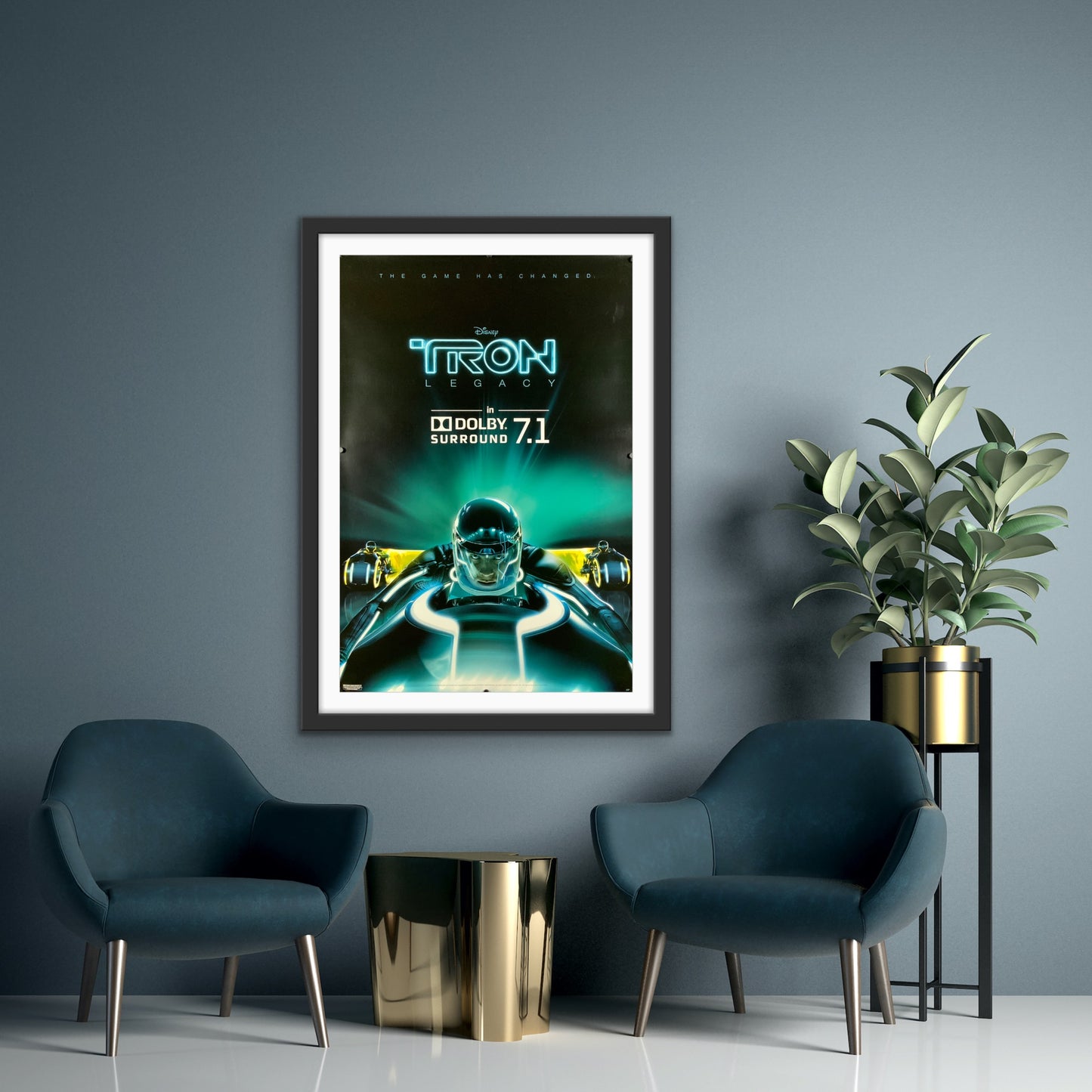 An original Dolby movie poster for the film TRON Legacy