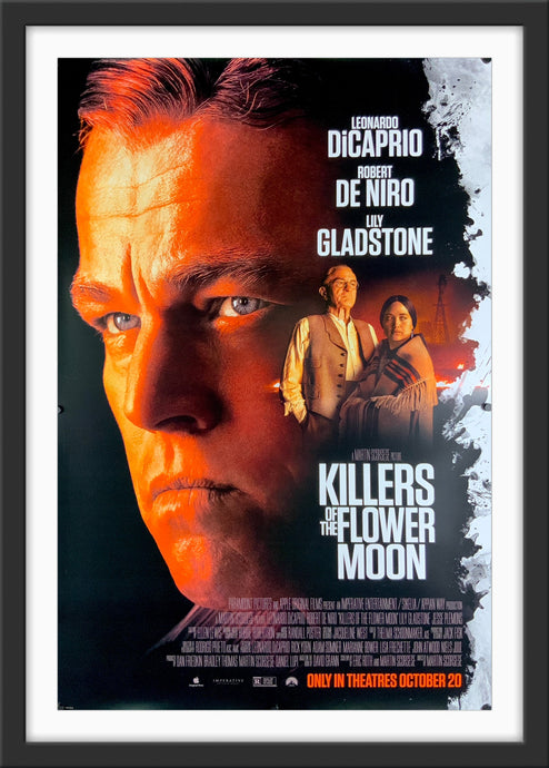 An original movie poster for the Martin Scorsese film Killers of the Flower Moon