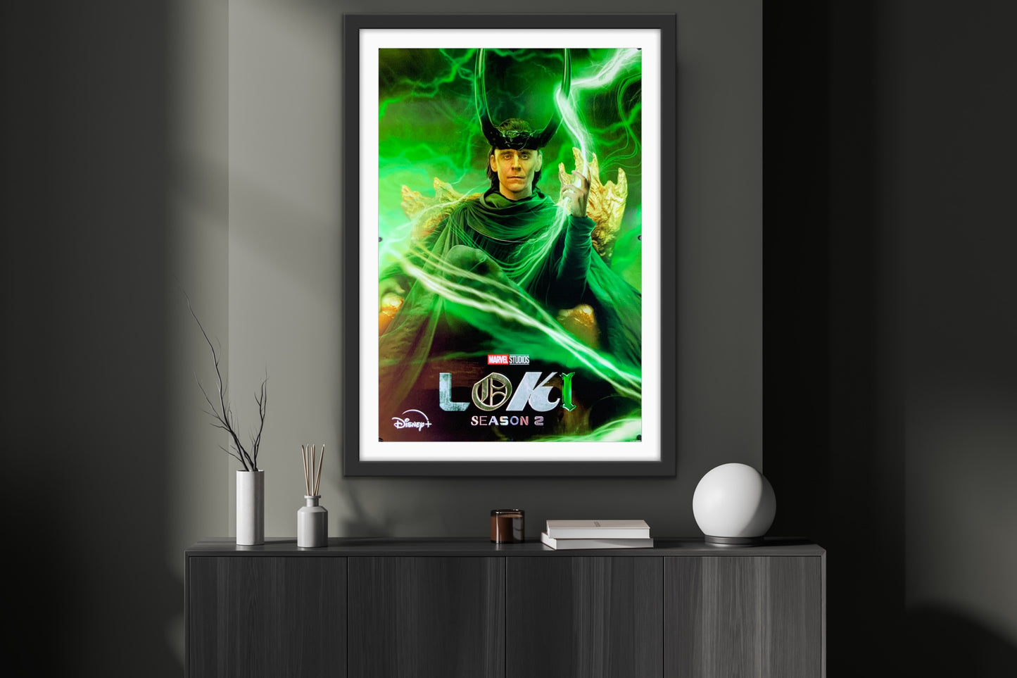 An original movie poster for season 2 of the Marvel Disney+ TV series Loki