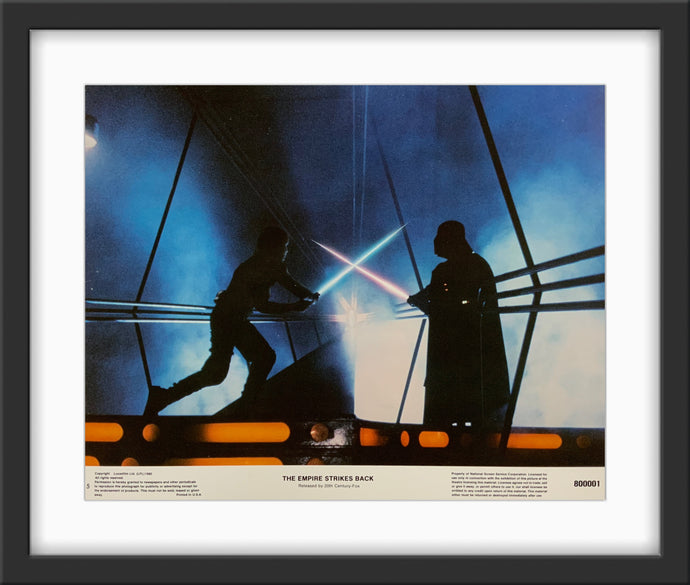 An original 11x14 lobby card for the Star Wars film The Empire Strikes Back