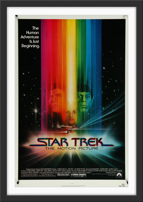 An original movie poster for the film Star Trek The Motion Picture