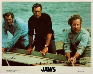 An original 8x10 lobby card for the Steven Spielberg film Jaws