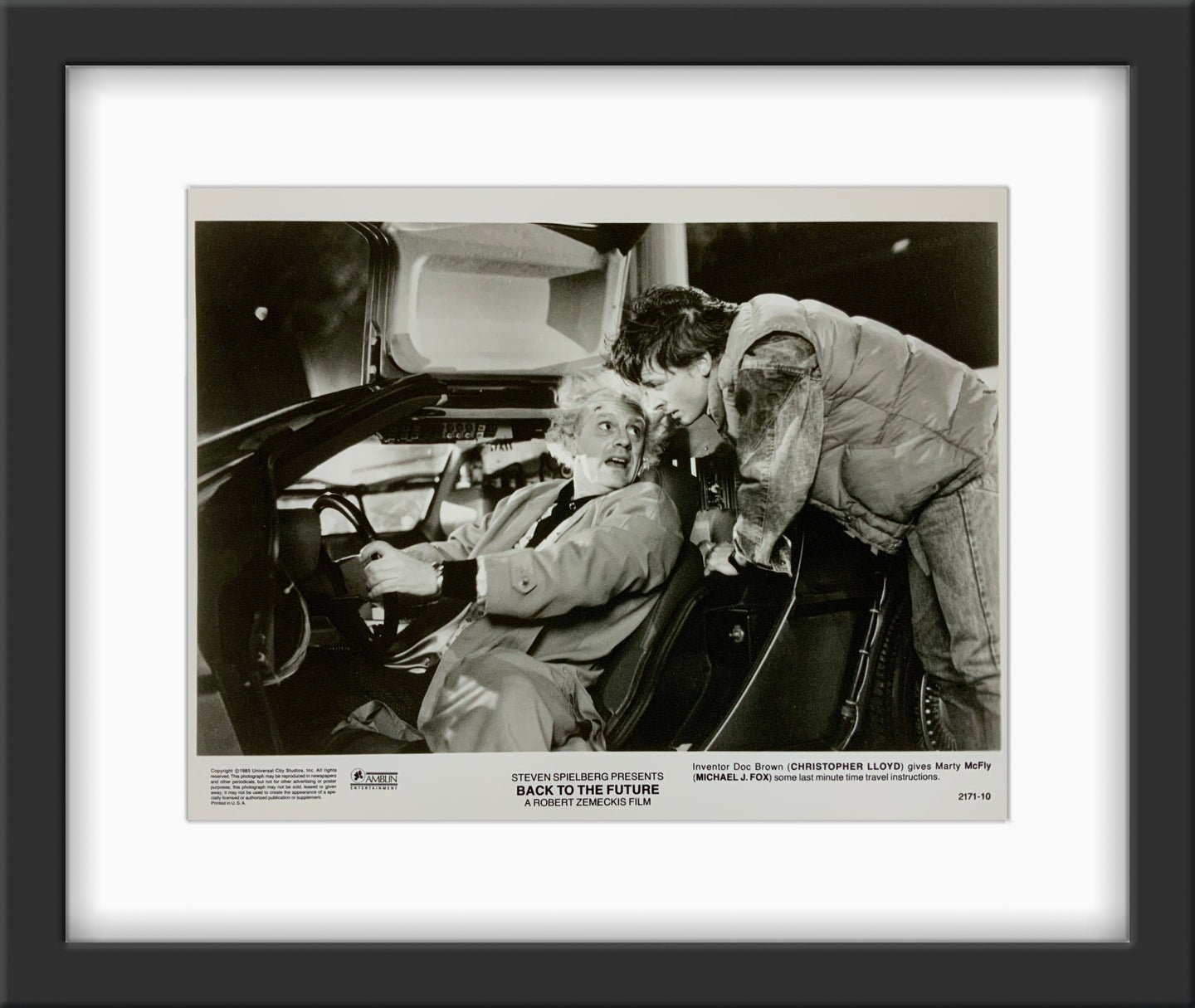 An original 8x10 movie still for the film Back To The Future