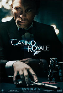 An original movie poster for the James Bond film Casino Royale