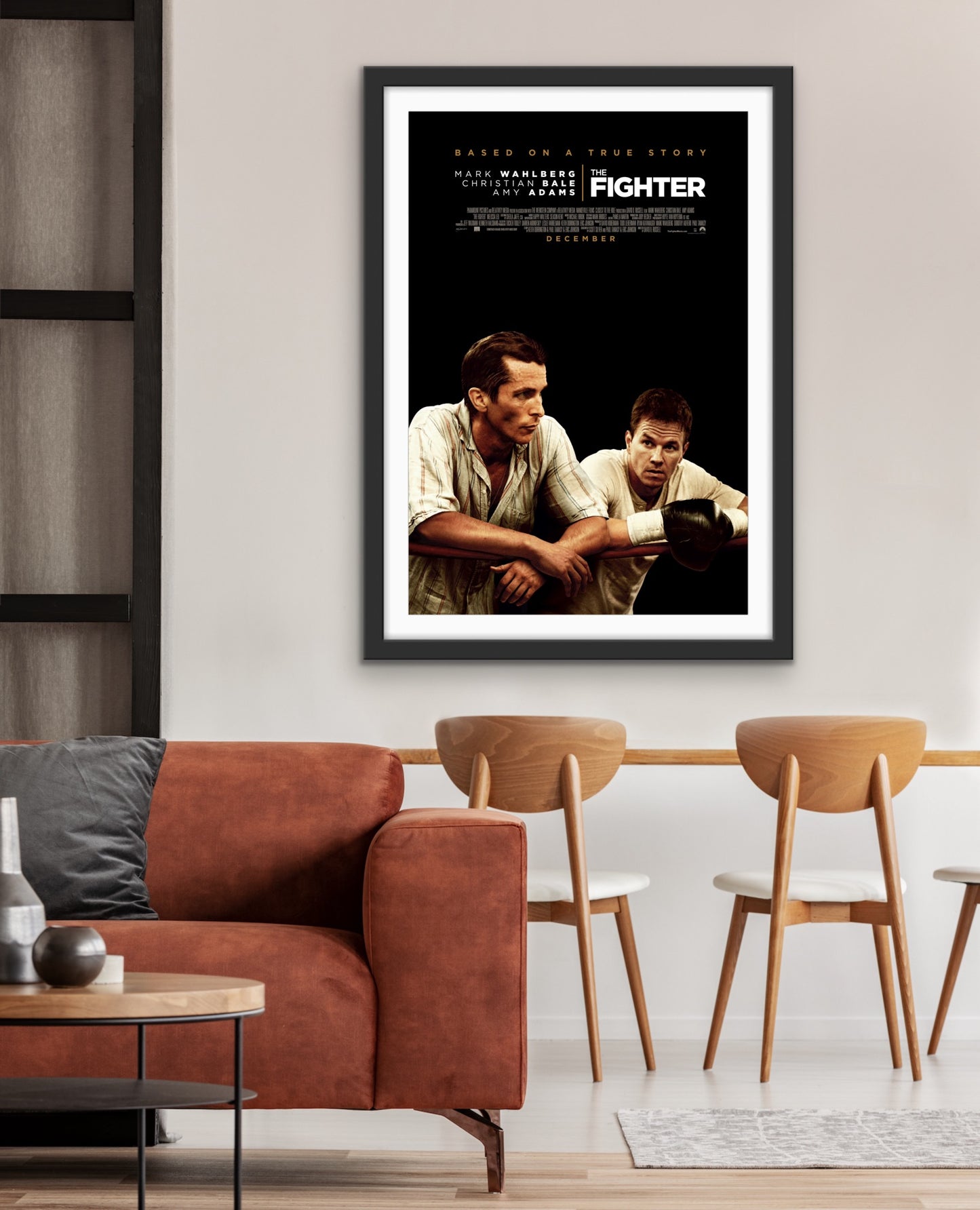 An original movie poster for the film The Fighter