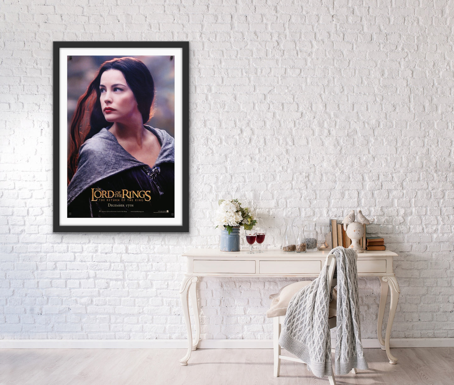 An original movie poster for the Peter Jackson film The Lord of the Rings The Return of the King