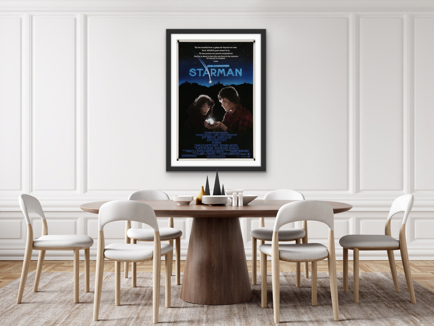An original movie poster for the John Carpenter film Starman