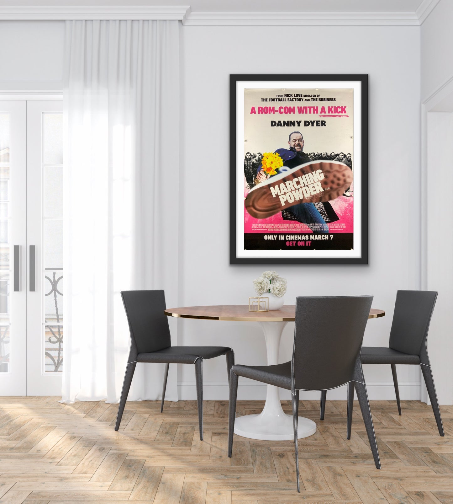 An original movie poster for the Danny Dyer film Marching Powder