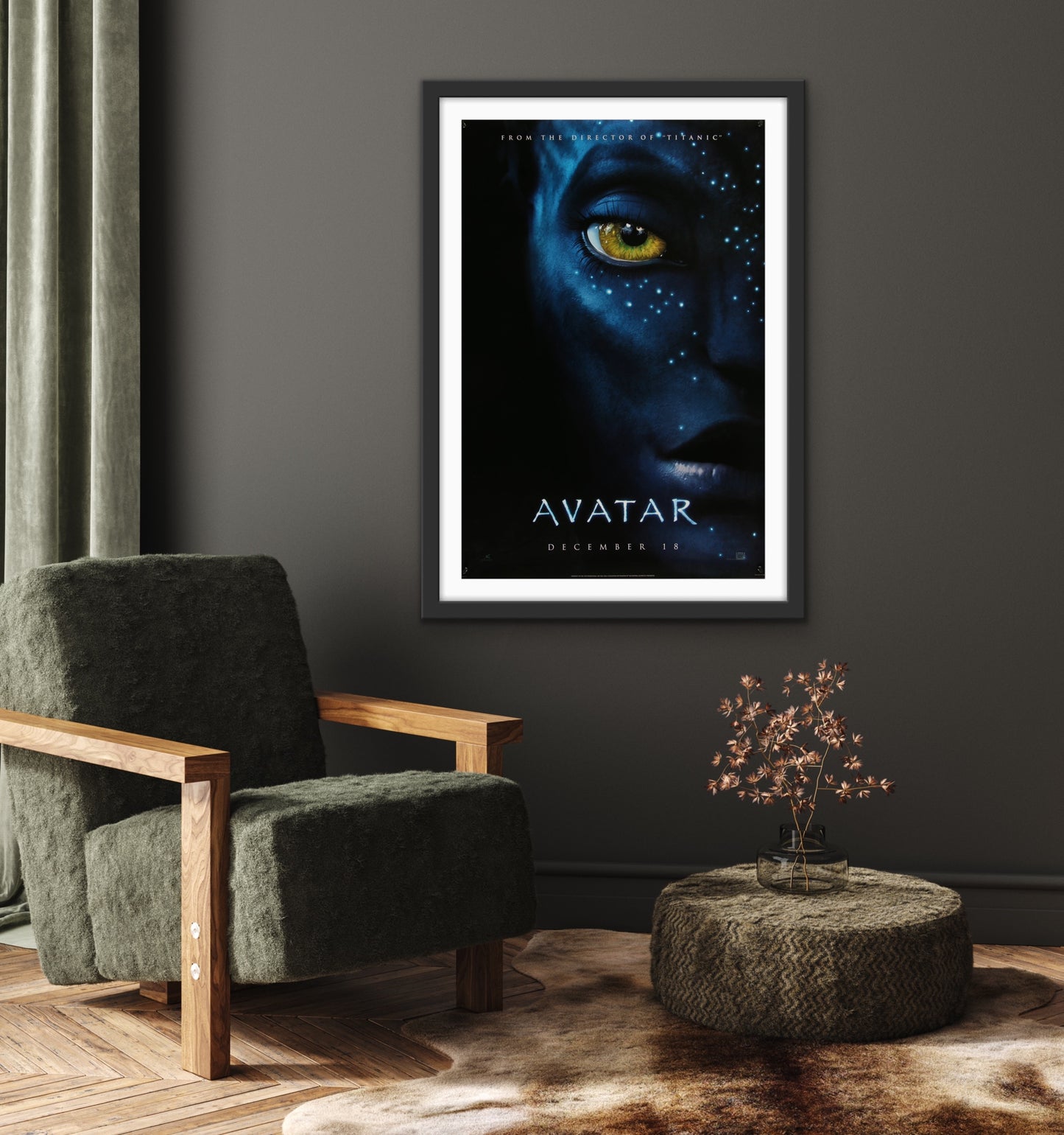 An original teaser movie poster for the James Cameron film Avatar