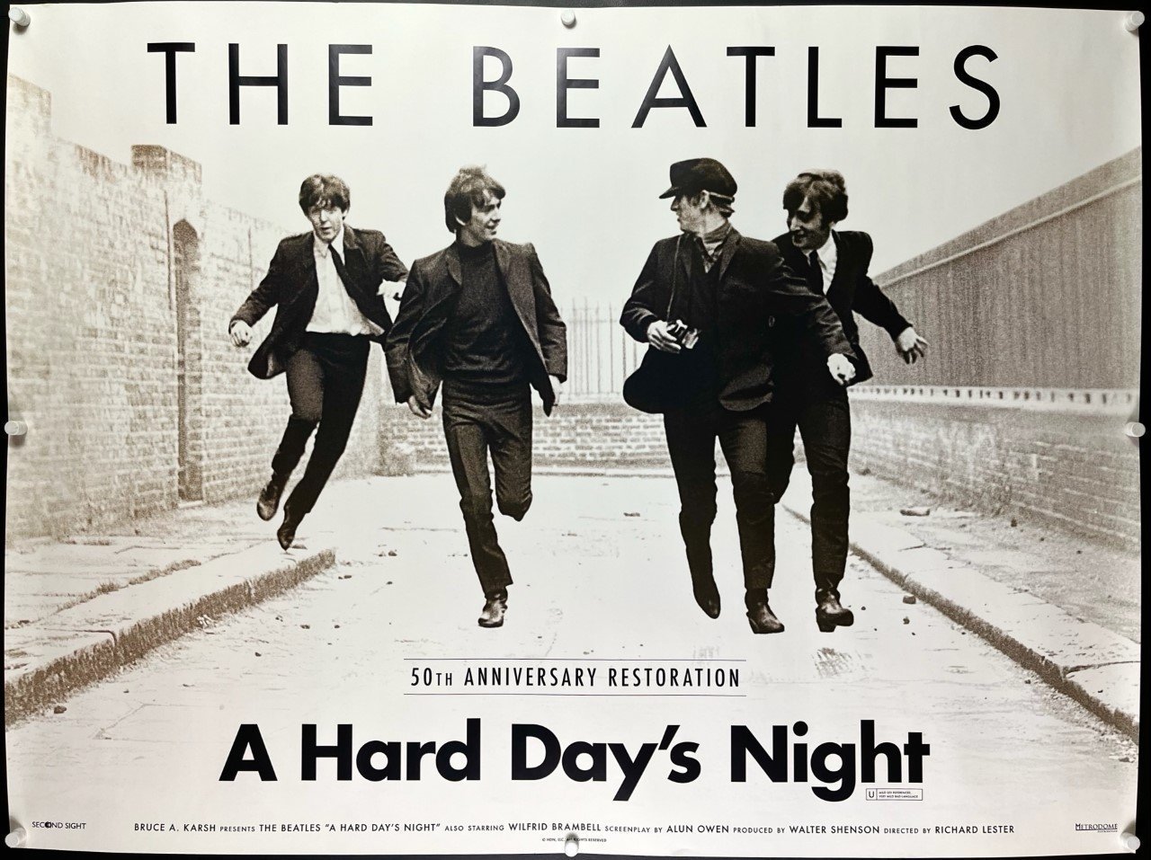 ビートルズポスター「A Hard Day's Night」 Poster the Beatles - hard days night | Wall Art | 3+1 FREE
