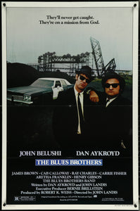 An original movie poster for the film The Blues Brothers