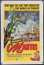 Load image into Gallery viewer, An original movie poser for the 1950s sci-fi The Deadly Mantis