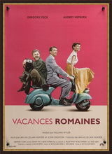 Load image into Gallery viewer, An original French petite movie poster for the Audrey Hepburn film Roman Holiday