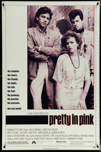 An original movie poster for the film Pretty In Pink