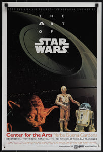 An original art / museum exhibition poster for The Art of Star Wars