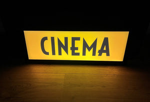 The Art of the Movies Back-Lit Sign