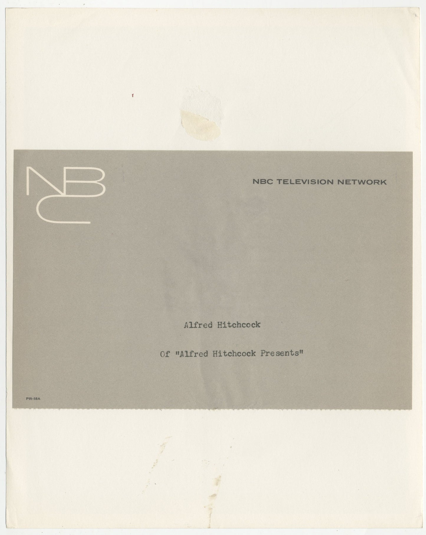 An original promotional still for the TV series Alfred Hitchcock Presents