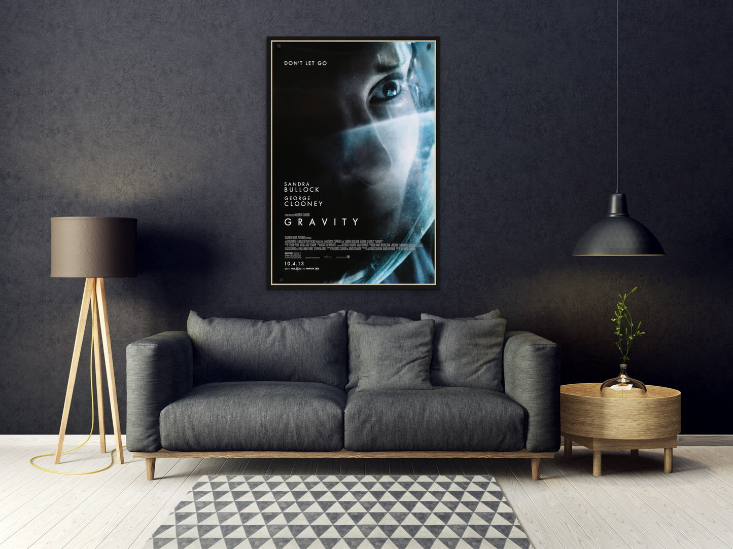 An original movie poster for the 2013 film Gravity