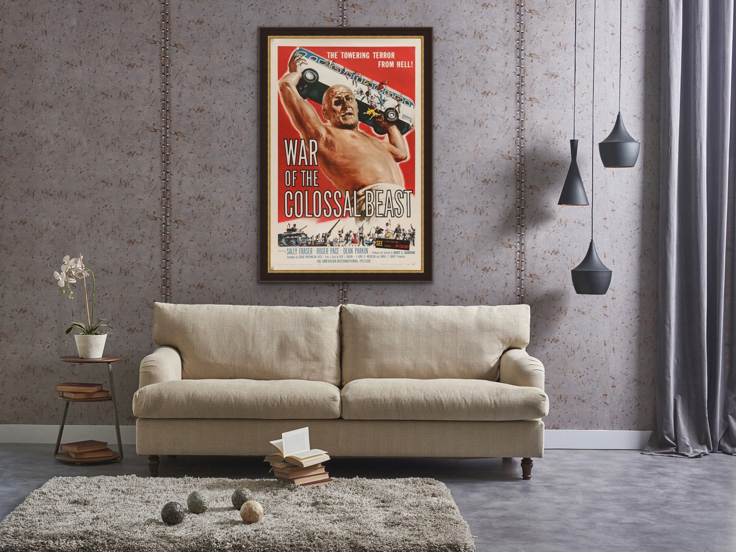 An original movie poster for War of the Colossal Beast by Albert Kallis