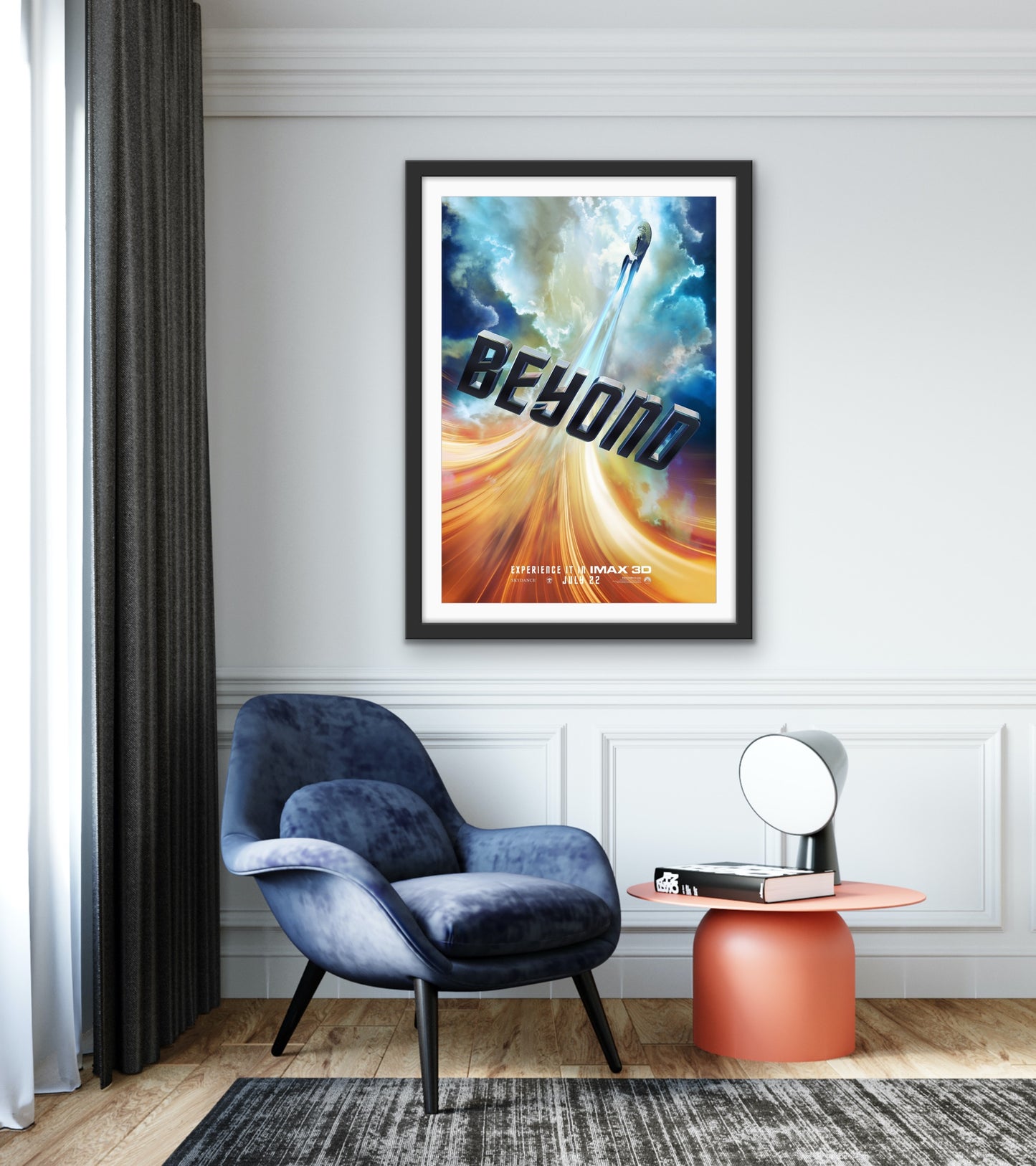 An original movie poster for the film Star Trek Beyond