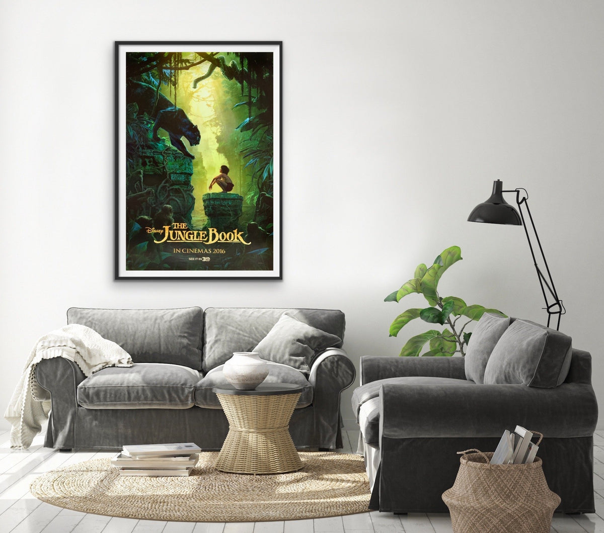 The Jungle Book Canvas Movie Poster Wall Print Semi Gloss 36x24 selling Various Sizes