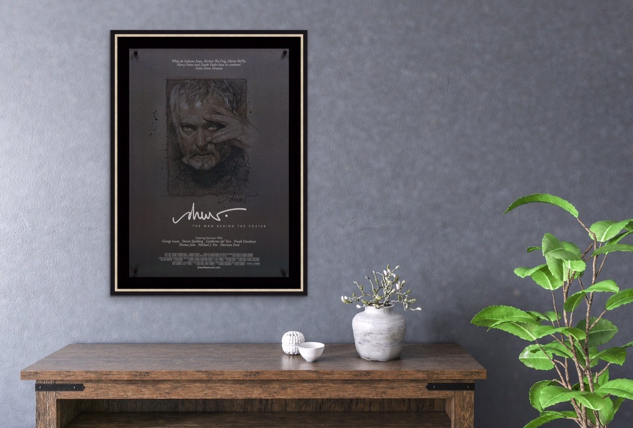 An original autographed poster for Drew: The Man Behind the Poster