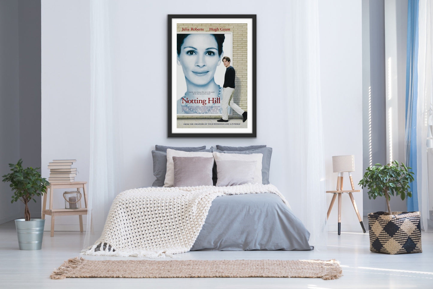 An original movie poster for the British Rom Com Notting Hill